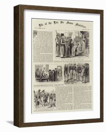 The Life of Sir Moses Montefiore-null-Framed Giclee Print