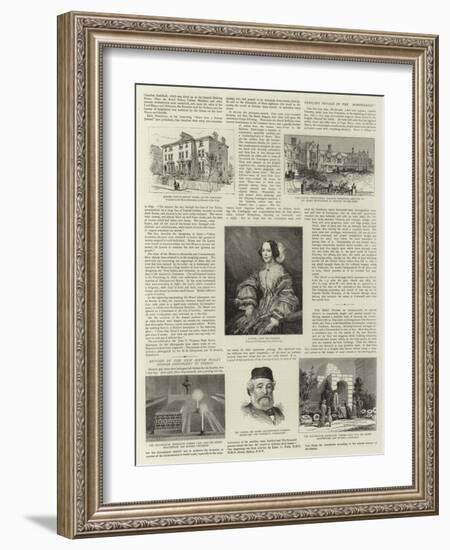 The Life of Sir Moses Montefiore-null-Framed Giclee Print