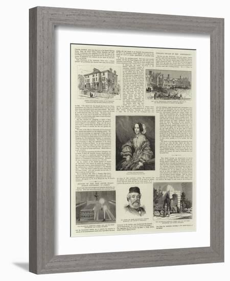 The Life of Sir Moses Montefiore-null-Framed Giclee Print