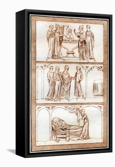 The Life of Thomas Becket-Joseph Strutt-Framed Premier Image Canvas