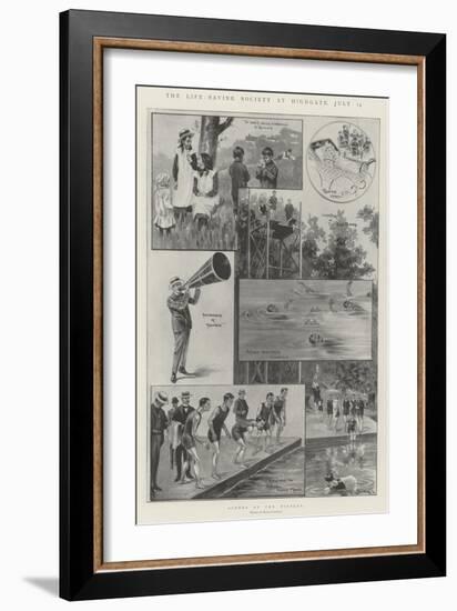 The Life-Saving Society at Highgate, 13 July-Ralph Cleaver-Framed Premium Giclee Print