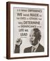 The Life We Lead - Nelson Mandela-Veruca Salt-Framed Art Print