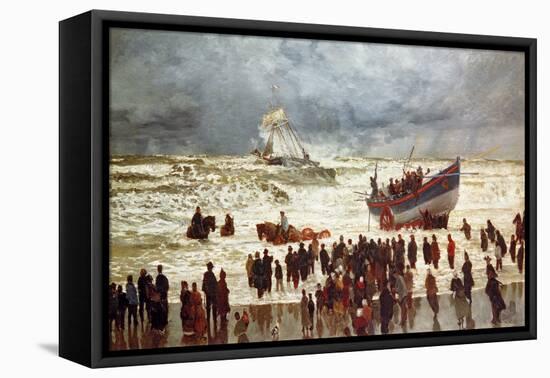 The Lifeboat, 1873-William Lionel Wyllie-Framed Premier Image Canvas