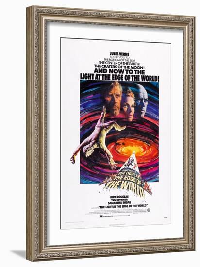 The Light at the Edge of the World, Top from Left: Kirk Douglas, Samantha Eggar, Yul Brynner, 1971-null-Framed Art Print