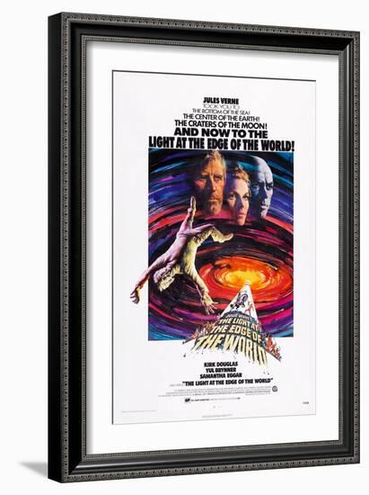 The Light at the Edge of the World, Top from Left: Kirk Douglas, Samantha Eggar, Yul Brynner, 1971-null-Framed Art Print