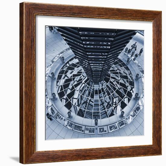 The Light Funnel of the Reichstag Dome in the Cupola of the Reichstag, Tiergarten, Berlin,Germany-Cahir Davitt-Framed Photographic Print