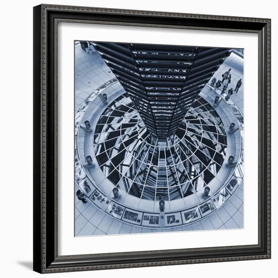 The Light Funnel of the Reichstag Dome in the Cupola of the Reichstag, Tiergarten, Berlin,Germany-Cahir Davitt-Framed Photographic Print