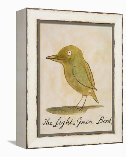 The Light Green Bird-Edward Lear-Framed Premier Image Canvas