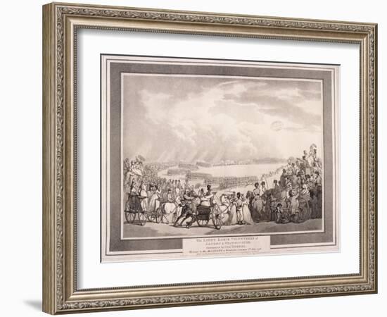 The Light Horse Volunteers of London and Westminster, 1798-Thomas Rowlandson-Framed Giclee Print