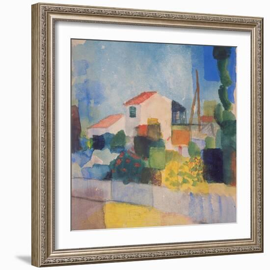 The Light House (1, Version), 1914-August Macke-Framed Giclee Print