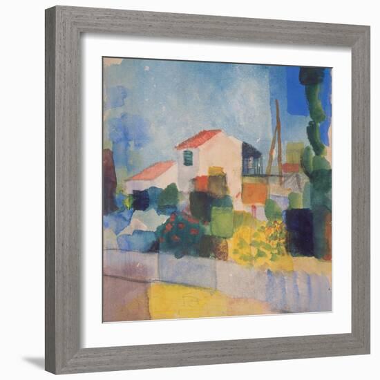 The Light House (1, Version), 1914-August Macke-Framed Giclee Print