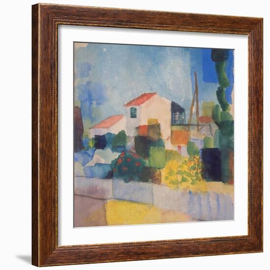 The Light House (1, Version), 1914-August Macke-Framed Giclee Print