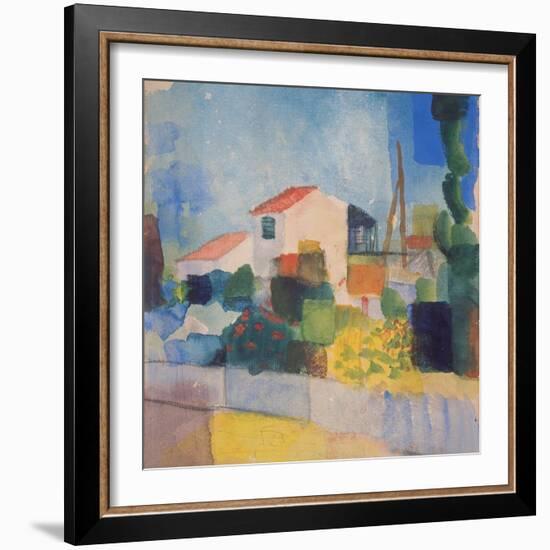 The Light House (1, Version), 1914-August Macke-Framed Giclee Print