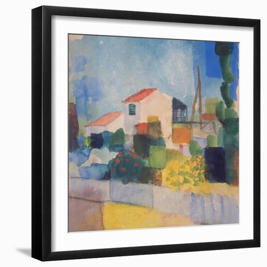 The Light House (1, Version), 1914-August Macke-Framed Giclee Print