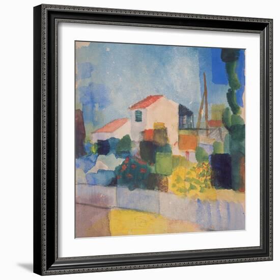 The Light House (1, Version), 1914-August Macke-Framed Giclee Print