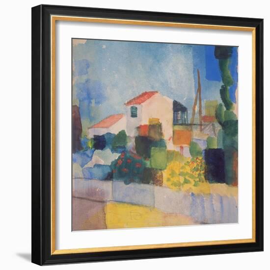 The Light House (1, Version), 1914-August Macke-Framed Premium Giclee Print