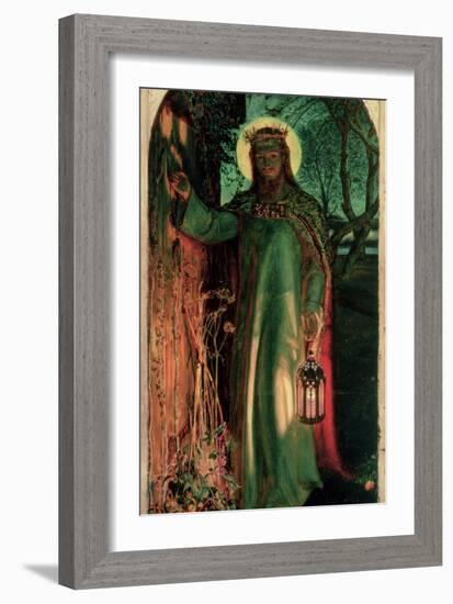 The Light of the World, C.1852-William Holman Hunt-Framed Giclee Print