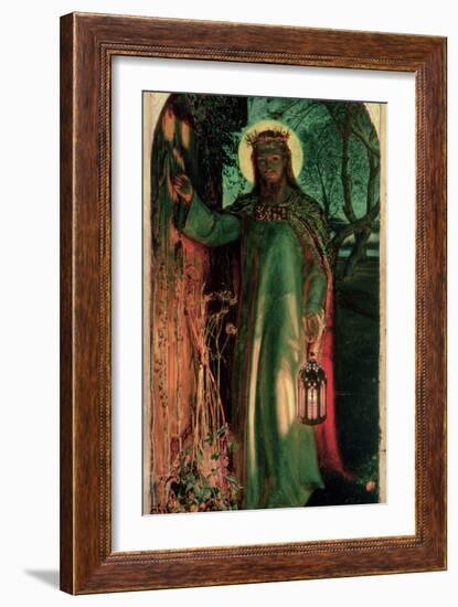 The Light of the World, C.1852-William Holman Hunt-Framed Giclee Print