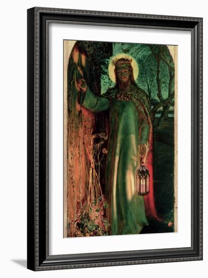 The Light of the World, C.1852-William Holman Hunt-Framed Giclee Print