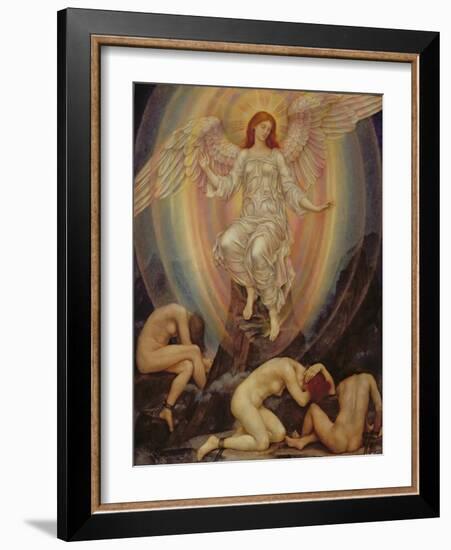 The Light Shineth in Darkness and the Darkness Comprehendeth it Not, 1906-Evelyn De Morgan-Framed Giclee Print