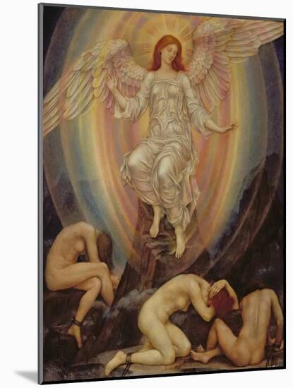 The Light Shineth in Darkness and the Darkness Comprehendeth it Not, 1906-Evelyn De Morgan-Mounted Giclee Print