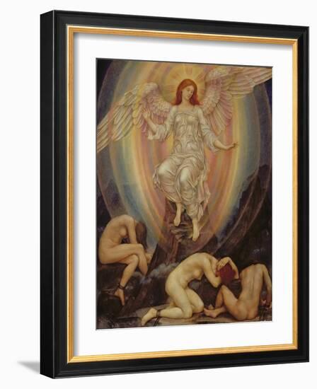 The Light Shineth in Darkness and the Darkness Comprehendeth it Not, 1906-Evelyn De Morgan-Framed Giclee Print