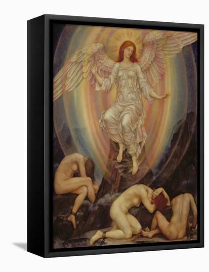 The Light Shineth in Darkness and the Darkness Comprehendeth it Not, 1906-Evelyn De Morgan-Framed Premier Image Canvas