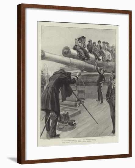 The Light Side of the Naval Manoeuvres-null-Framed Giclee Print