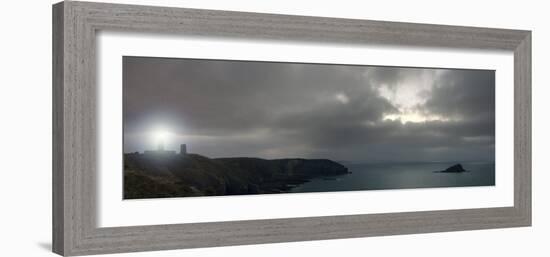 The Lighthouse at Cap Frehel at Night, Brittany, France-Philippe Clement-Framed Photographic Print