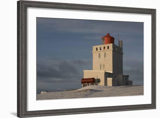 The Lighthouse at Dyrholaey in Iceland-Niki Haselwanter-Framed Photographic Print