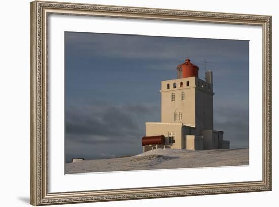 The Lighthouse at Dyrholaey in Iceland-Niki Haselwanter-Framed Photographic Print