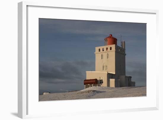 The Lighthouse at Dyrholaey in Iceland-Niki Haselwanter-Framed Photographic Print