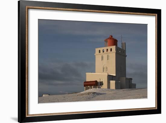 The Lighthouse at Dyrholaey in Iceland-Niki Haselwanter-Framed Photographic Print