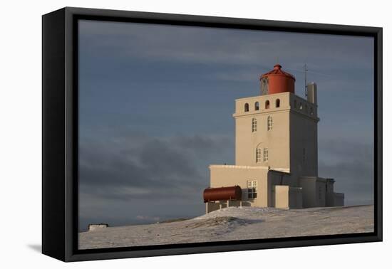 The Lighthouse at Dyrholaey in Iceland-Niki Haselwanter-Framed Premier Image Canvas