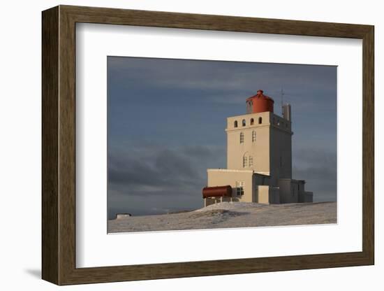 The Lighthouse at Dyrholaey in Iceland-Niki Haselwanter-Framed Photographic Print