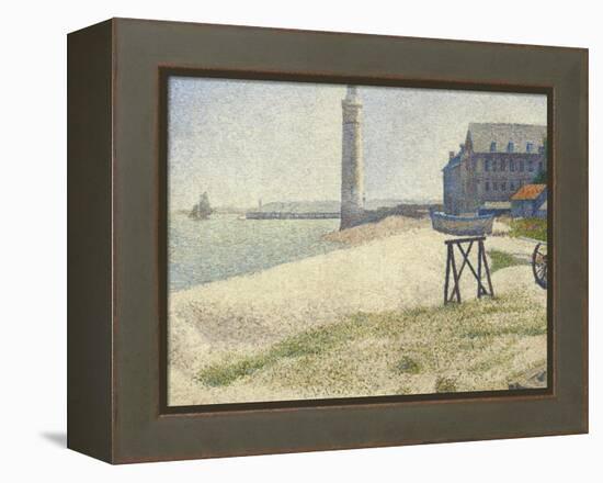 The Lighthouse at Honfleur, 1886-Georges Seurat-Framed Premier Image Canvas