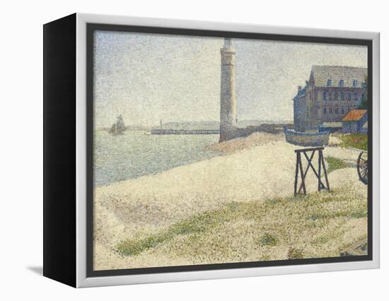 The Lighthouse at Honfleur, 1886-Georges Seurat-Framed Premier Image Canvas