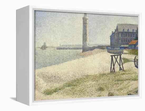 The Lighthouse at Honfleur, 1886-Georges Seurat-Framed Premier Image Canvas