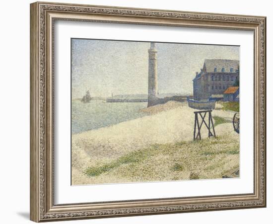 The Lighthouse at Honfleur, 1886-Georges Seurat-Framed Giclee Print