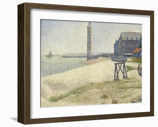 The Lighthouse at Honfleur, 1886-Georges Seurat-Framed Giclee Print