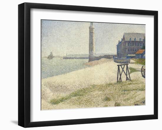 The Lighthouse at Honfleur, 1886-Georges Seurat-Framed Giclee Print