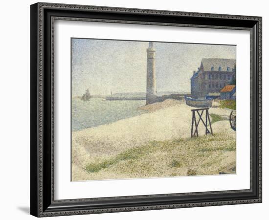 The Lighthouse at Honfleur, 1886-Georges Seurat-Framed Giclee Print