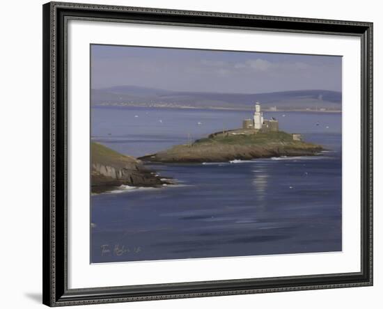 The Lighthouse, Bracelet Bay, Mumbles-Tom Hughes-Framed Giclee Print