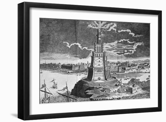 The Lighthouse of Alexandria on Pharos Island-null-Framed Giclee Print