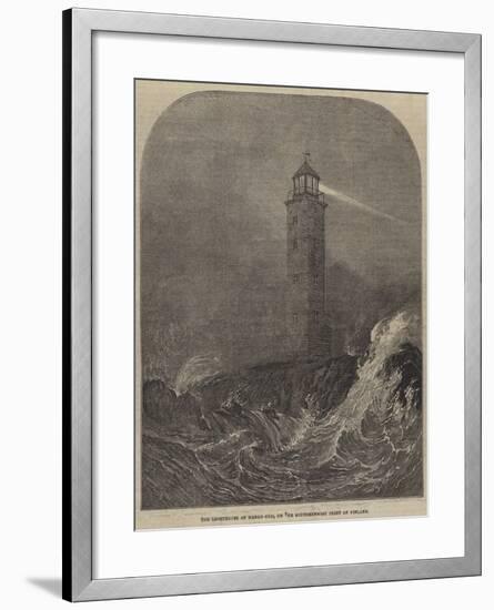The Lighthouse of Hango-Udd, on the Southernmost Point of Finland-null-Framed Giclee Print