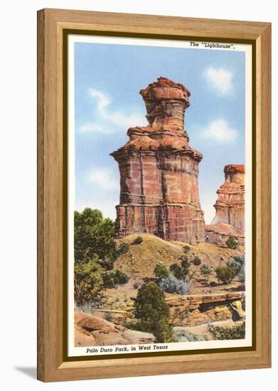 The Lighthouse Rock, Palo Duro Park, Texas-null-Framed Stretched Canvas