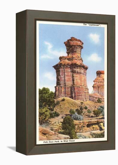 The Lighthouse Rock, Palo Duro Park, Texas-null-Framed Stretched Canvas