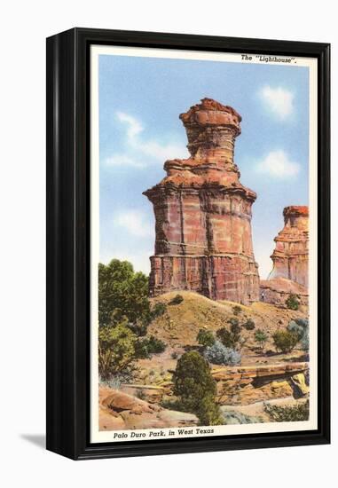 The Lighthouse Rock, Palo Duro Park, Texas-null-Framed Stretched Canvas