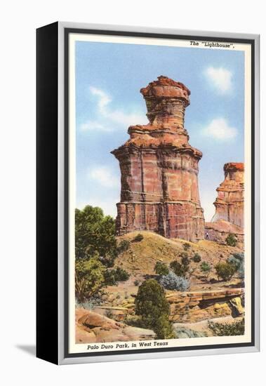 The Lighthouse Rock, Palo Duro Park, Texas-null-Framed Stretched Canvas