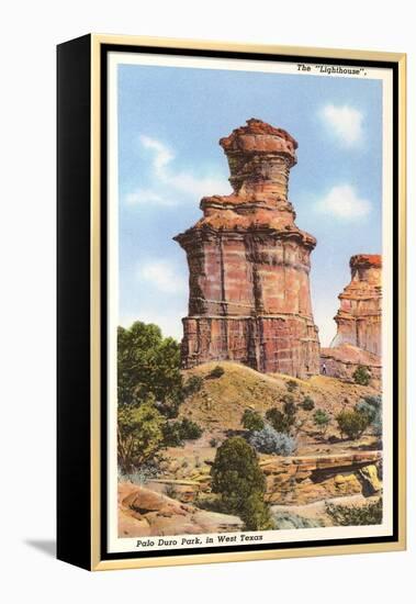 The Lighthouse Rock, Palo Duro Park, Texas-null-Framed Stretched Canvas